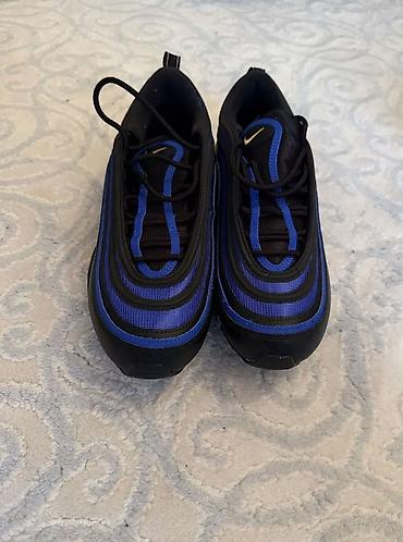 nike 44: Nike Air Max 97 idman ayaqqabısı - Rəng: qara və kobalt mavi — 1