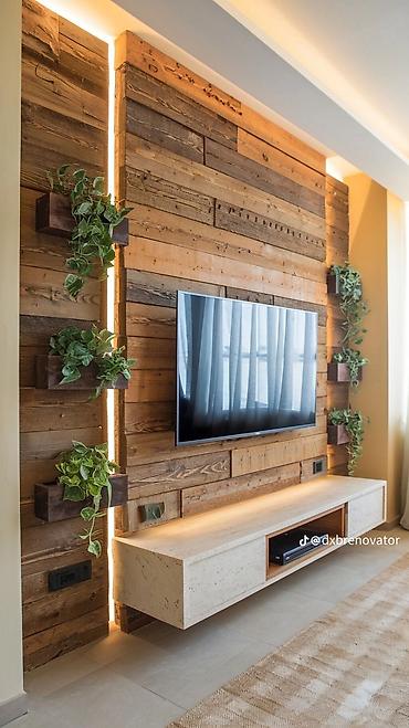 Работы по обшивке: Панельные стены и встроенные решения под ключ для интерьера - Дизайн — 35