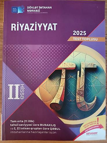 Məhsul: “Riyaziyyat – 2025 Test Toplusu”, II hissə Nəşriyyat: Dövlət lalafo.az -da Məhsul: “Riyaziyyat – 2025 Test Toplusu”, II hissə Nəşriyyat: Dövlət