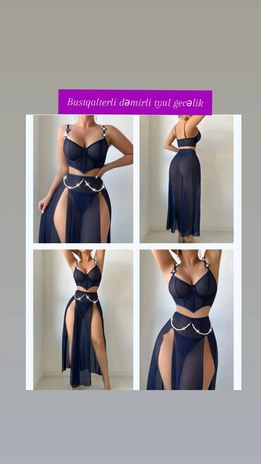 pencekler qadin ucun: Bustqalterli dəmirli tyul gecəlik.Kod:s.a-156018 Razmer:m.l.xl