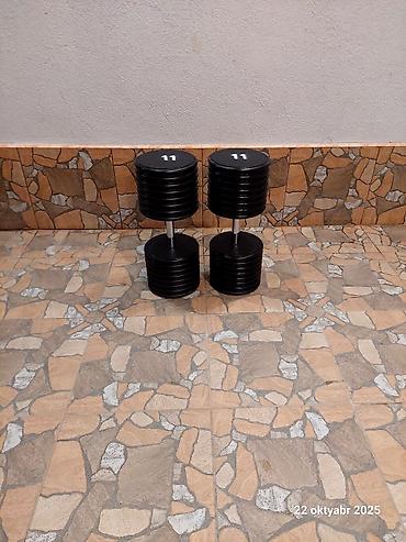 Ştanqlar və ştanq diskləri: Çəki: 1 kq — 7