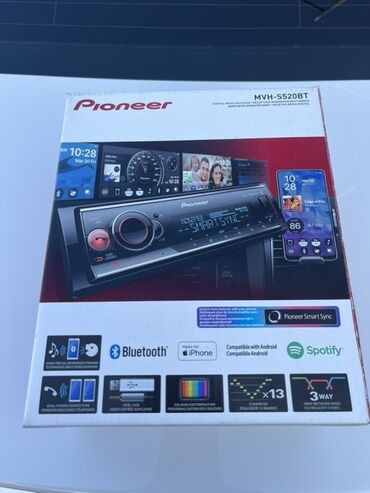 masin monitor: Pioneer MVH-S520BT avtomobil stereosu rəqəmsal media pleyeri olaraq