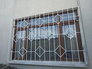 Сварка: Кованые решетки на окна - Материал: сталь, сварные вертикальные — 29