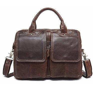 Портфели: Портфель, Новый, Материал: Натуральная кожа, Мужские — 2