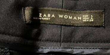deri şalvar modelleri: Şalvarlar Zara, L (EU 40), rəng - Göy
