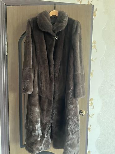 шуба: Шуба, Норка, Длинная модель, 2XL, 3XL — 1