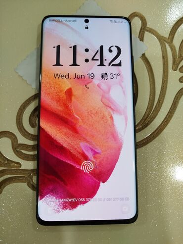 samsung a12 satilir: Samsung Galaxy S21 Ultra 5G, 256 GB, rəng - Qara, Sensor, Barmaq izi, Simsiz şarj