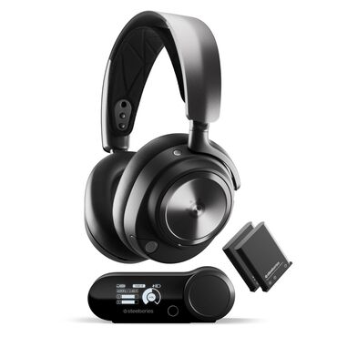 Maqnitofonlar: İşlənmiş Simsiz (Bluetooth) Qulaqcıqlar, SteelSeries, rəng - Qara