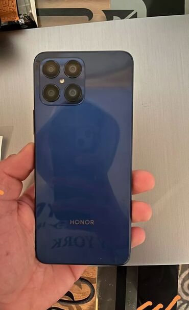 telfon honor: Honor X8a, 128 GB, rəng - Göy, Zəmanət, Barmaq izi, İki sim kartlı