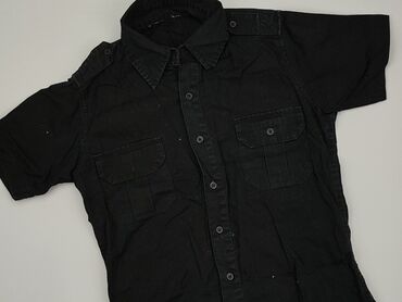 czarne bluzki krótki rękaw obcisła: Shirt, S (EU 36), condition - Good