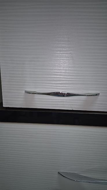 ref: TV stendi və saxlama modulu - Rəng: ağ korpus + qara üst panel - — 3
