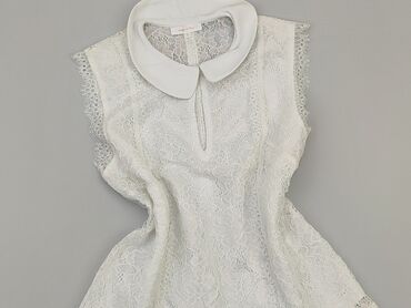 czarne bluzki z białym kołnierzykiem: Блуза жіноча, S, стан - Хороший