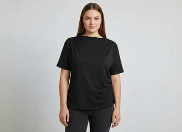 shein t shirty plus size: Shein, Bluzka damska, rozmiar XL