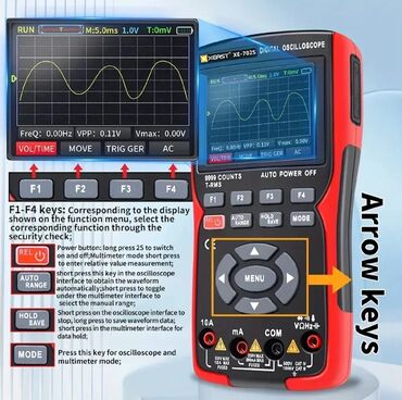 Multimetri: XEAST XE-702S – ručni 2-u-1 digitalni osciloskop + multimetar - 9999 — 5