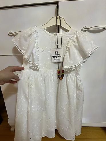 Donlar: Ağ rəngli qız uşağı üçün yay donu - Brend: Miss Baby (etiket üzərində — 3