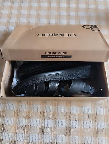 Basanoşka və səndəllər: Derimod, Ölçü: 41, rəng - Qara, Yeni — 3