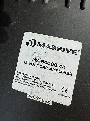 avto kalonkalar: Avtomobil üçün audio dəst: Pioneer subwoofer + Massive MS-B4000.4K — 2
