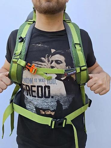 Sportske torbe i rančevi: Planinarski/trekking ranac Adventure 50L – maslinasto zeleni sa fluoro — 7