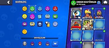 İT, kompüterlər, əlaqə: Brawl Stars oyunu üçün hesab - Kupa: 11,312 - Savaşçılar: 71/104 - — 49