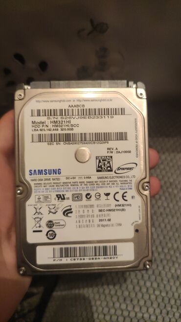 Sərt disklər (HDD): Sərt disk (HDD) Samsung, 256 GB, İşlənmiş