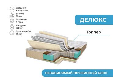 матрас для беременных: Матрас плюс топпер «Делюкс» средней жесткости, высотой 30 см