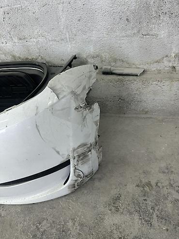 широкие: Передний бампер для Тесла модел у Tesla model y (белый), с — 3