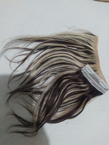 Perike i klipse: Prodajem prirodnu kosu,šatiranu,braon - plavu,na klipse,dužina 27 — 3