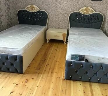 yataq otağı üçün aboylar: Birnəfərlik, Bazalı, Pulsuz matras, Türkiyə, MDF