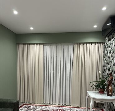 Шторы и занавески: Комплект штор, С тюлем в комплекте, Изготовление на заказ, Для спальни at lalafo.kg — 8 Шторы и занавески: Комплект штор, С тюлем в комплекте, Изготовление на заказ, Для спальни — 8