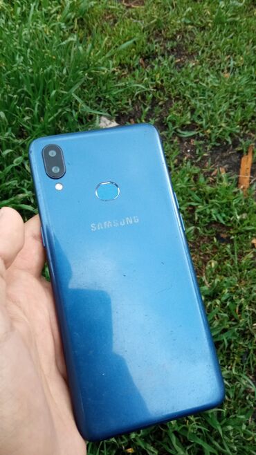 телефон бишкек цум: Samsung A10s, Колдонулган, 32 GB, түсү - Көк, 2 SIM