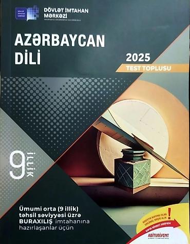 Testlər: Məhsul: “Azərbaycan dili – 2025 Test Toplusu” (Dövlət İmtahan Mərkəzi) — 1