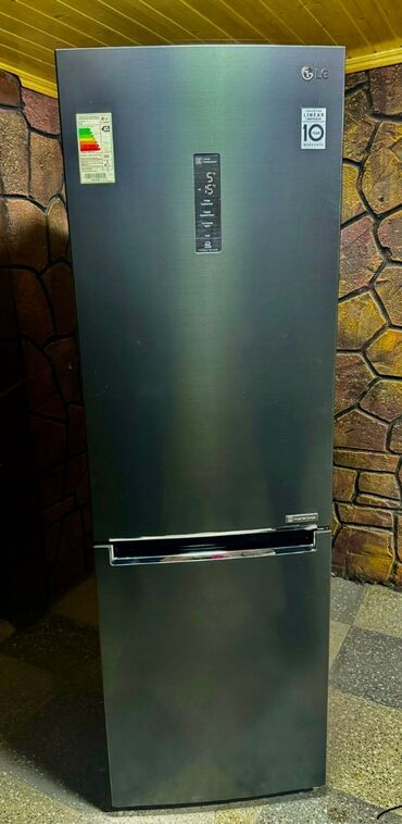 Холодильники: Новый Холодильник LG, No frost, Двухкамерный, цвет - Серебристый