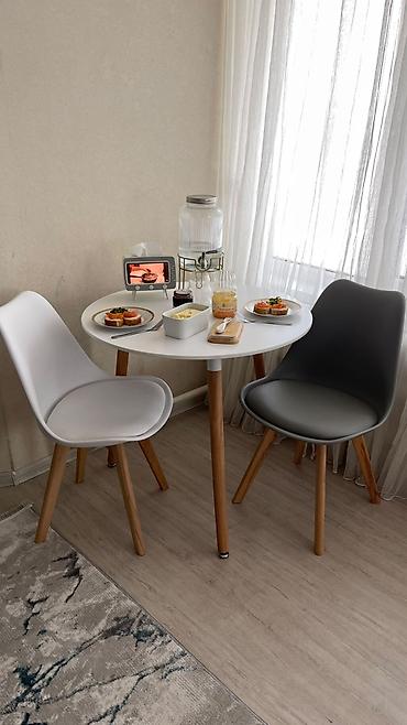 silver kitchen: Кухонный стол и стул, Новый, Самовывоз, цвет - Серый — 3
