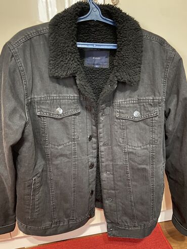 джинсовая короткая куртка: Куртка 4XL (EU 48), 5XL (EU 50), 6XL (EU 52), түсү - Кара
