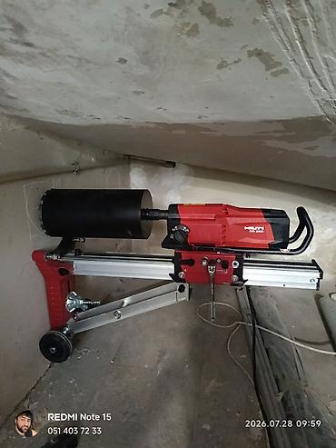 Beton işləri: - Hilti DD 200 stansiyalı almaz karot qurğusu ilə dəliklərin kəsilməsi — 18