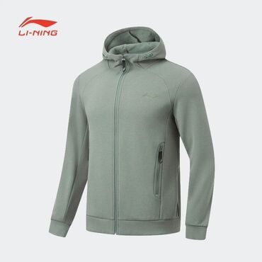 Толстовки: Мужская толстовка, XL (EU 42), Li-Ning, Новый, цвет - Зеленый, Самовывоз