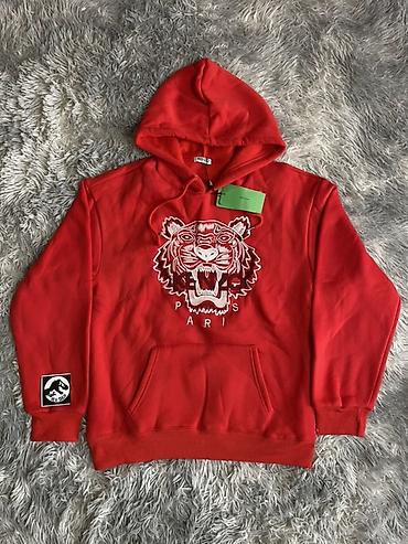 Толстовки: Мужская толстовка, M, Kenzo, Новый, цвет - Красный — 1