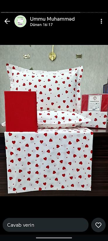 Yataq otağı dəstləri: Məhsul: Gilan Pastel yataq dəsti Xüsusiyyətlər: - Material: Yumşaq — 15