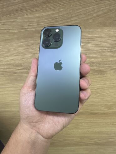 айфон 13 цена ош бу: IPhone 13 Pro, Колдонулган, 128 ГБ, Жашыл, 88 %