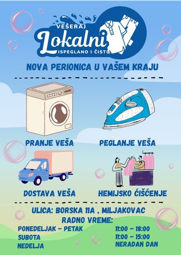 masaze celog tela beograd: LOKALNI VESERAJ Perionica vesa i hemijsko ciscenje Miljakovac-Borska