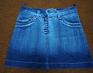 Юбки: Юбка, Модель юбки: Прямая, Мини, Джинс — 3