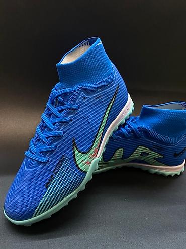 Бутсы: Футбольные сороконожки Nike Air zoom с высоким верхом, обеспечивающим — 11