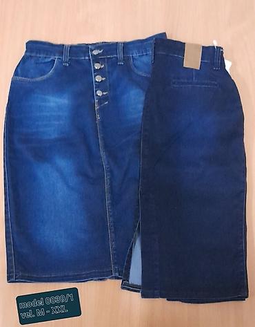 Suknje: Teksas suknje – više modela i nijansi - Model 0039/1: srednja dužina — 1