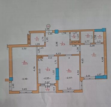 Продажа квартир: 3 комнаты, 90 м², Элитка, 11 этаж, ПСО (под самоотделку)