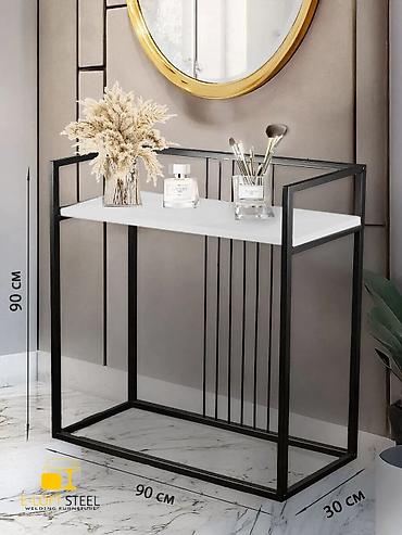 Консольные столики: Консоль/прихожая в стиле лофт от E-LOFT STEEL. - Габариты: ?90 см — 2