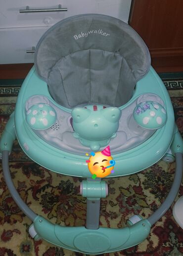 надувные батуты для бизнеса: Детские ходунки Babywalker - Цвет: мятный с серым сиденьем - Мягкое