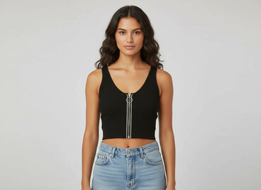 stradivarius top bez ramiączek: H&M, Топ жіночий, розмір M