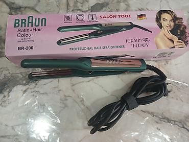 dyson fen qiymeti: Braun BR-200 Professional Hair Straightener – Keratin Therapy - Salon — 1