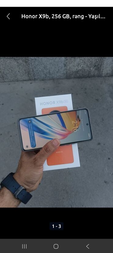 телефон fly cirrus 8: Honor X9b, 256 GB, rəng - Yaşıl, İki sim kartlı