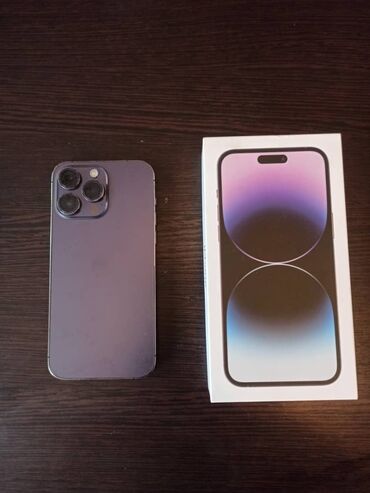apple компьютер: IPhone 14 Pro Max, 256 ГБ, Deep Purple, Коробка, 86 %